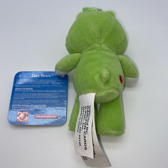 Care Bears Good Luck Bear Plush 20th Anniversary Green Shamrock Carlton Cards - Picture 14 of 16